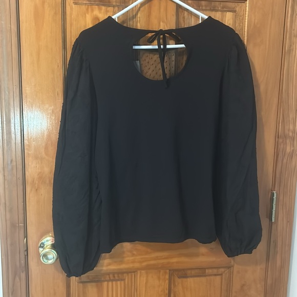 NWT Marc New York Ruffle Embroidered Puff Sleeve Top - Picture 8 of 9